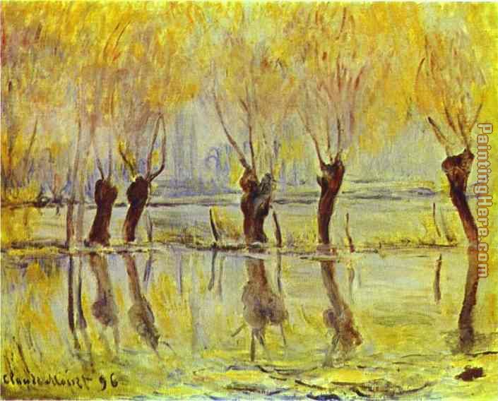 Flood at Giverny painting - Claude Monet Flood at Giverny art painting
